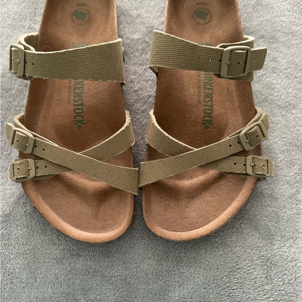 Birkenstock Olive Green Footbed